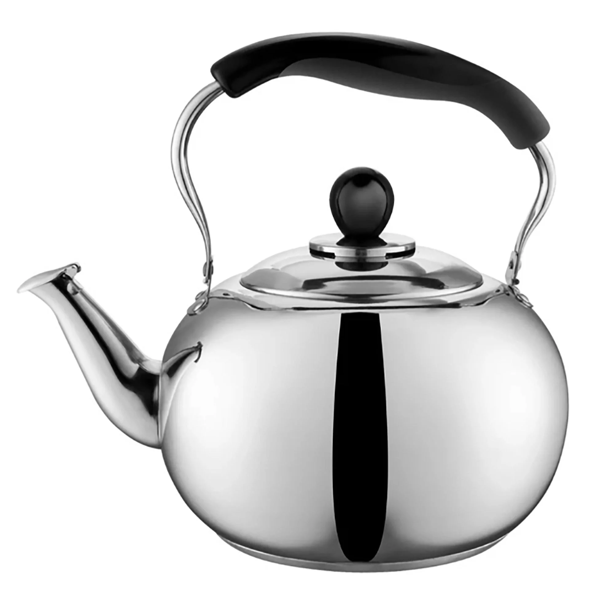 STOVETOP TEA KETTLE STAINLESS STEEL 2 LITER BOIL WATER FOR TEA SOUP COFFEE OATMEAL