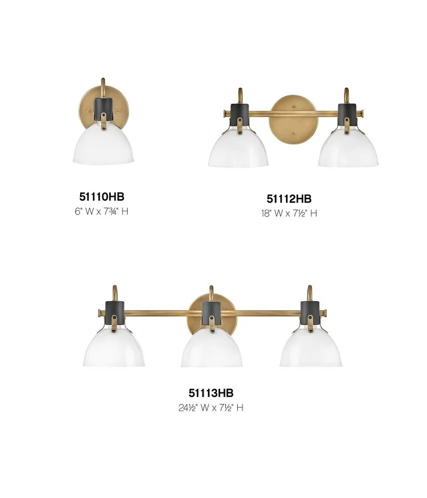 Hinkley Lighting - Argo - 3 Light Bath Vanity In Industrial and Scandinavian