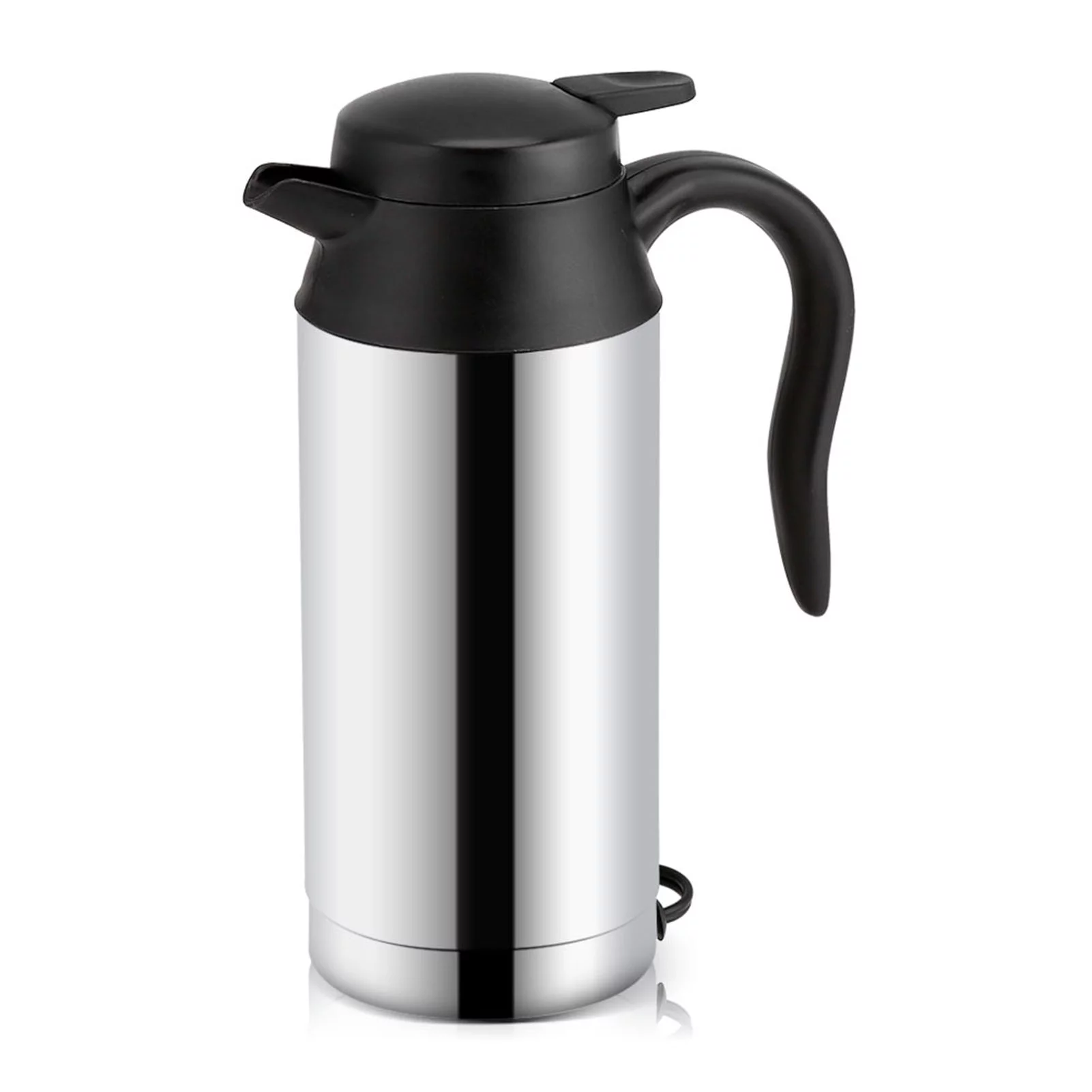 12V 750ml Stainless Steel Electric Car Kettle Heating Cup Car Coffee Mug Travel Water Bottle