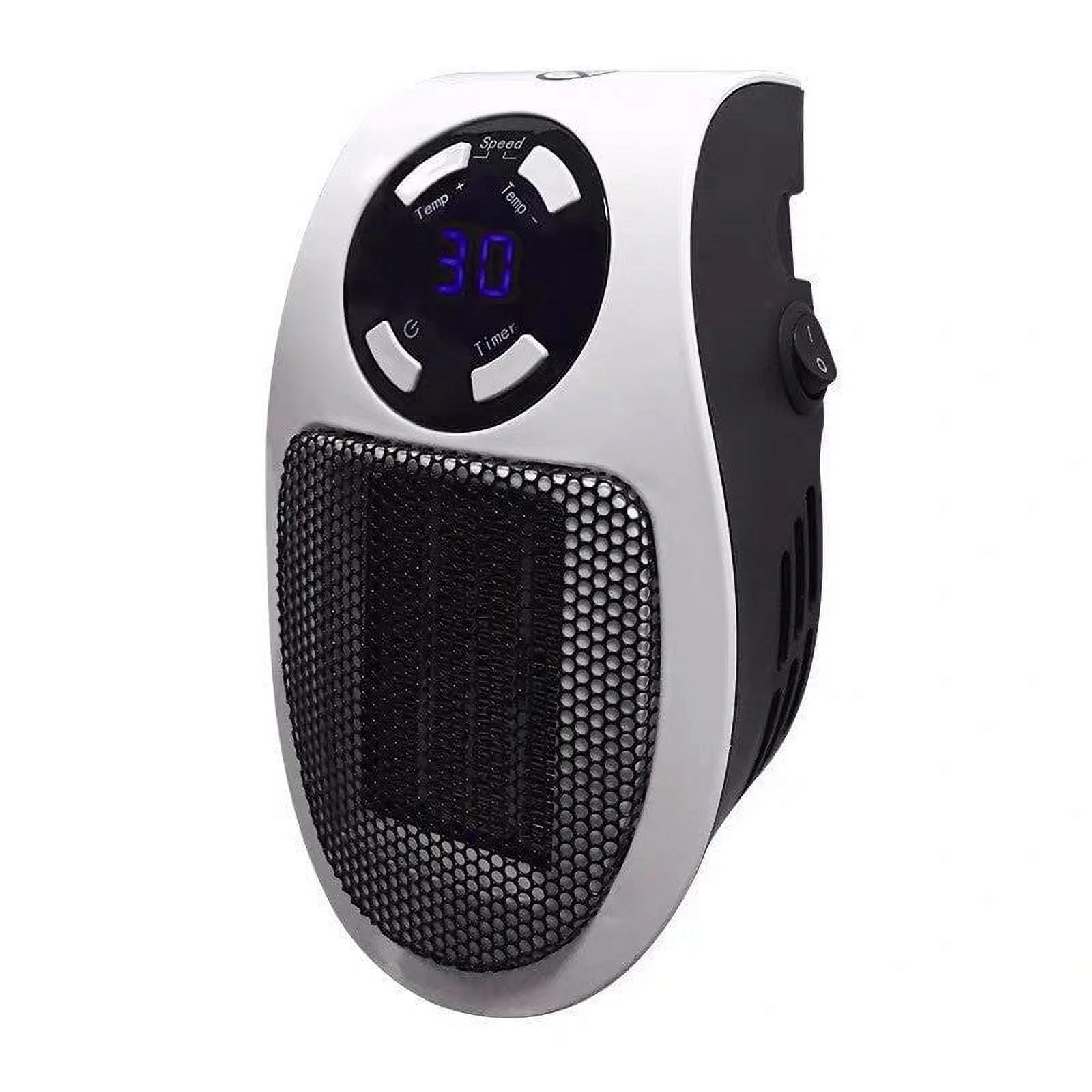 500W Mini Plug-in Wall Heater With Digital Timer