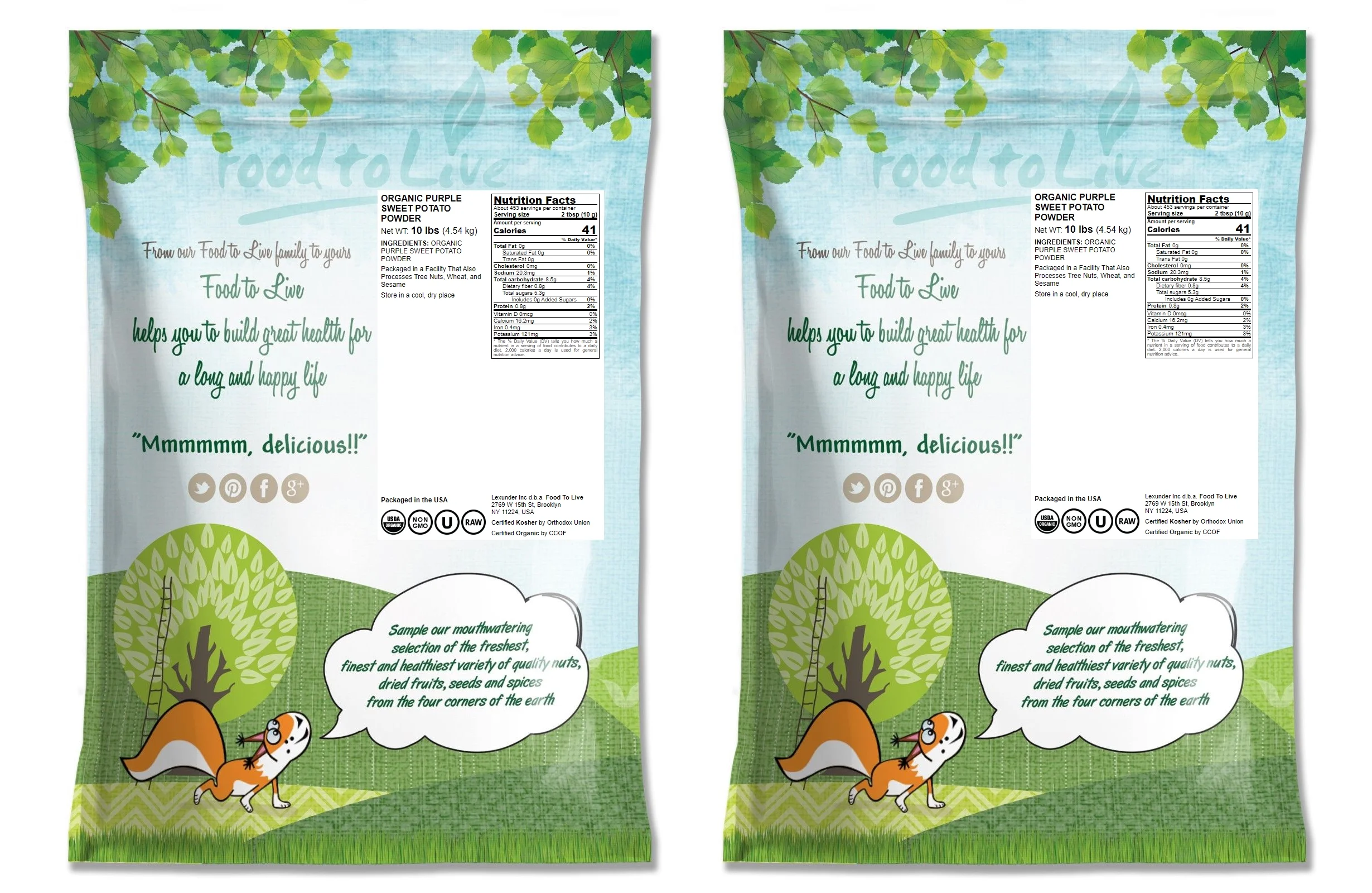 Organic Purple Sweet Potato Powder, 20 Pounds – Non-GMO, 100% Pure, No Sugar Added. Vegan