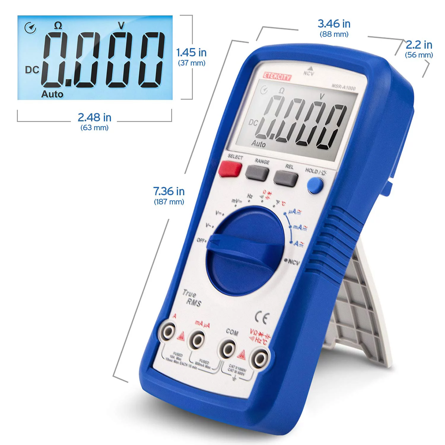 Etekcity Auto-Ranging TRMS 6000 Counts New Digital Multimeter
