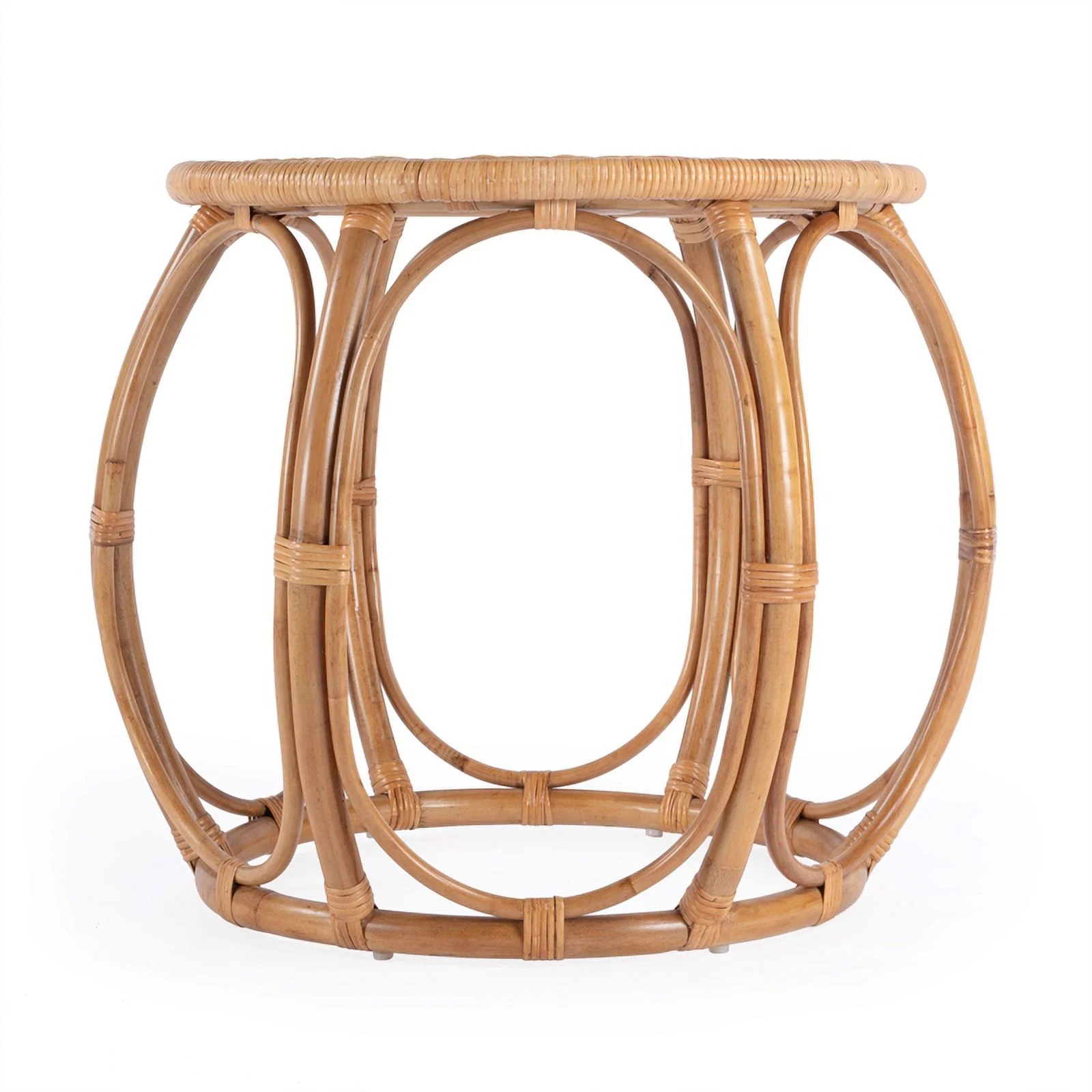 Butler Specialty Company Savannah Woven Rattan Round End Table - Natural