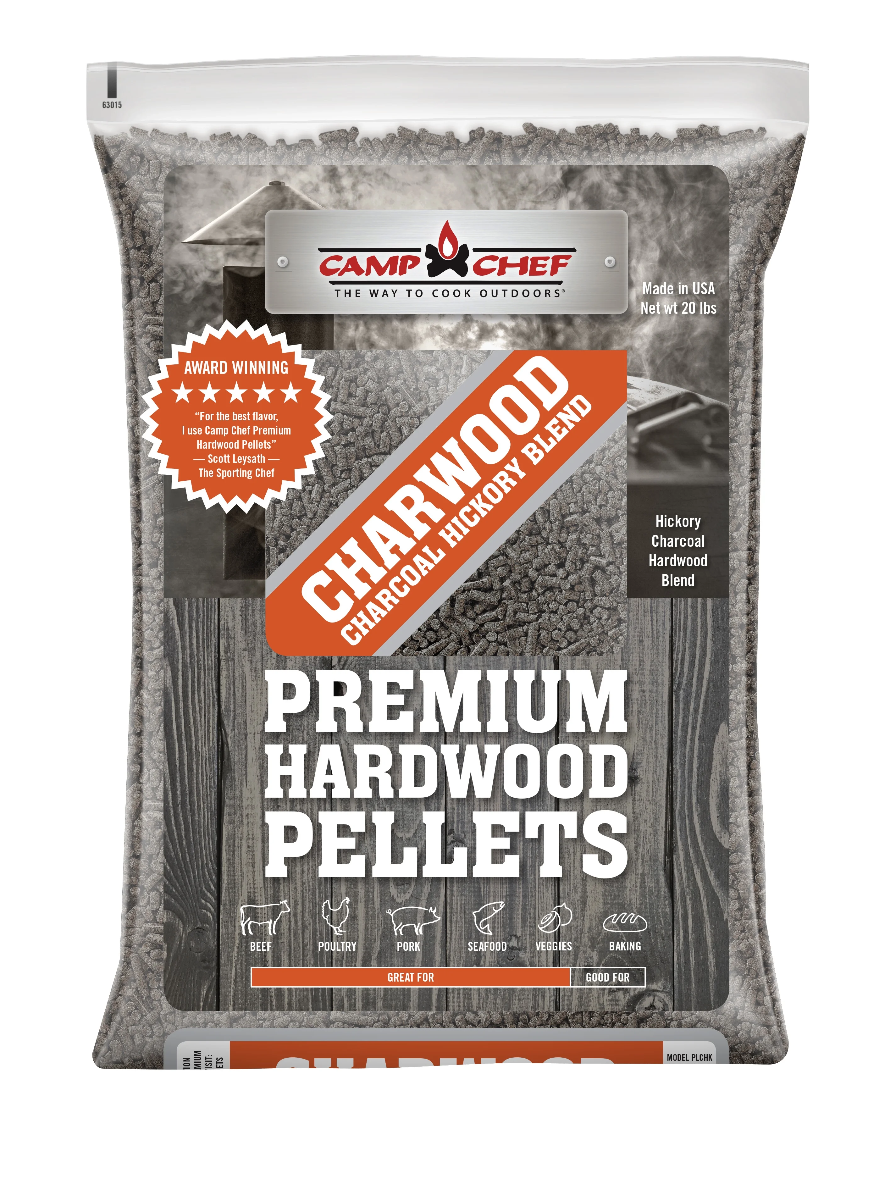 Charwood Charcoal Hickory Pellet Blend