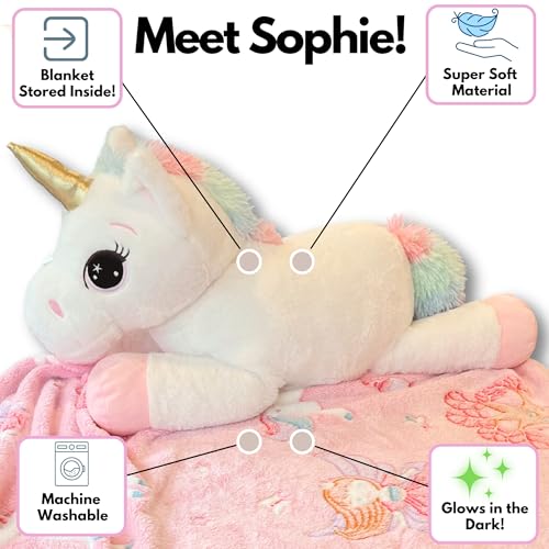 Shark Stuffed Animal with Blanket Inside: 3-in-1 Pillow, Blanket, and Friend - Lovable 29