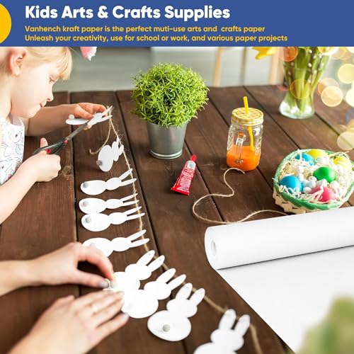 Vanhench Black Wrapping Paper, 17.5