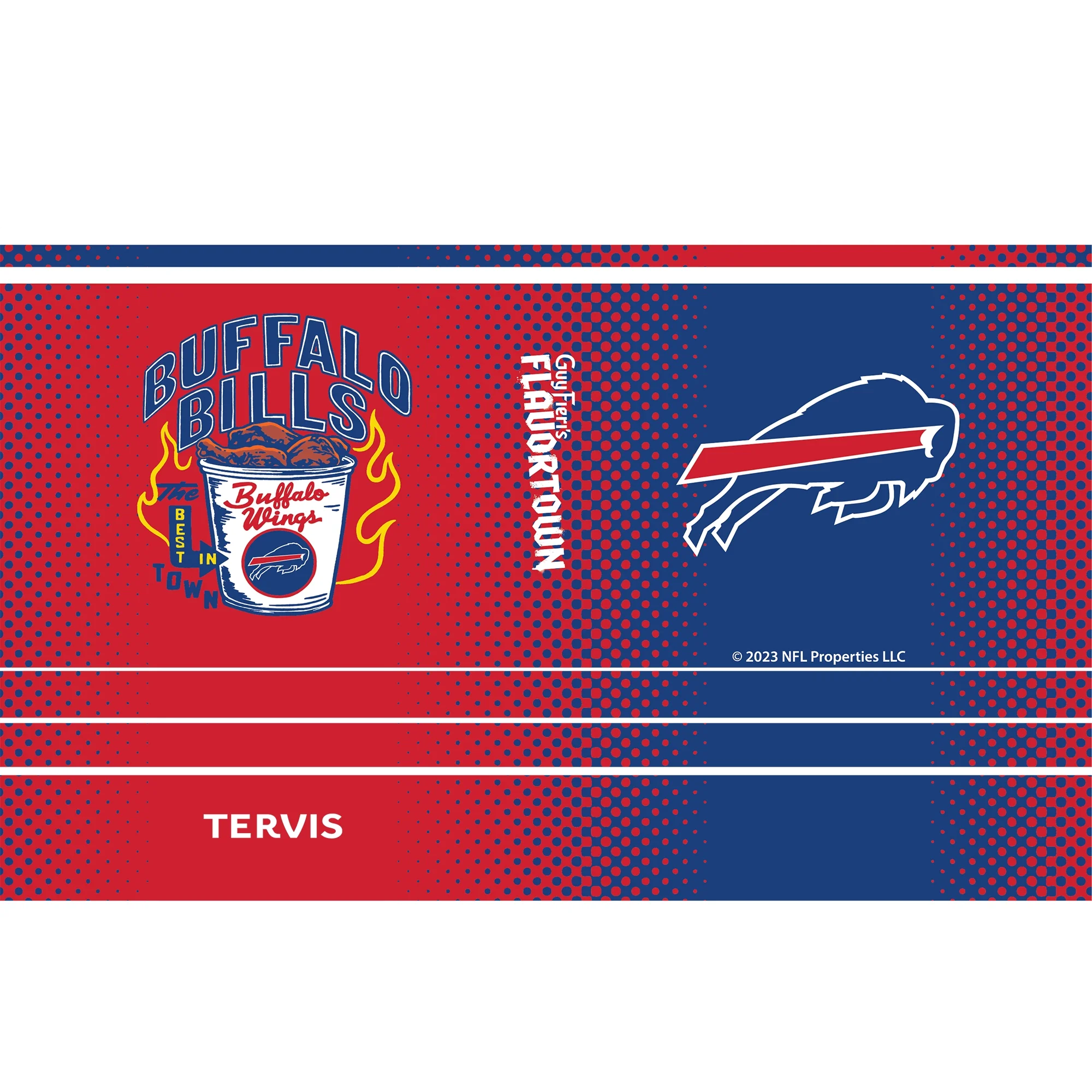 Tervis Buffalo Bills NFL x Guy Fieri-s Flavortown 20oz. Stainless Steel Tumbler