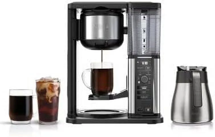 Open Box NINJA Hot & Iced Single Serve or Drip Coffee System 10 Cup CM305 - Silver