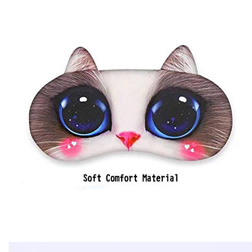 EBaokuup 12 Pack Animal Sleep Eye Mask - Soft Funny Blindfolds Sleeping Mask, Cute Cat Dog Eye Cover Eye Shade for Kids Girls Men Women Plane Travel Nap Night Sleeping