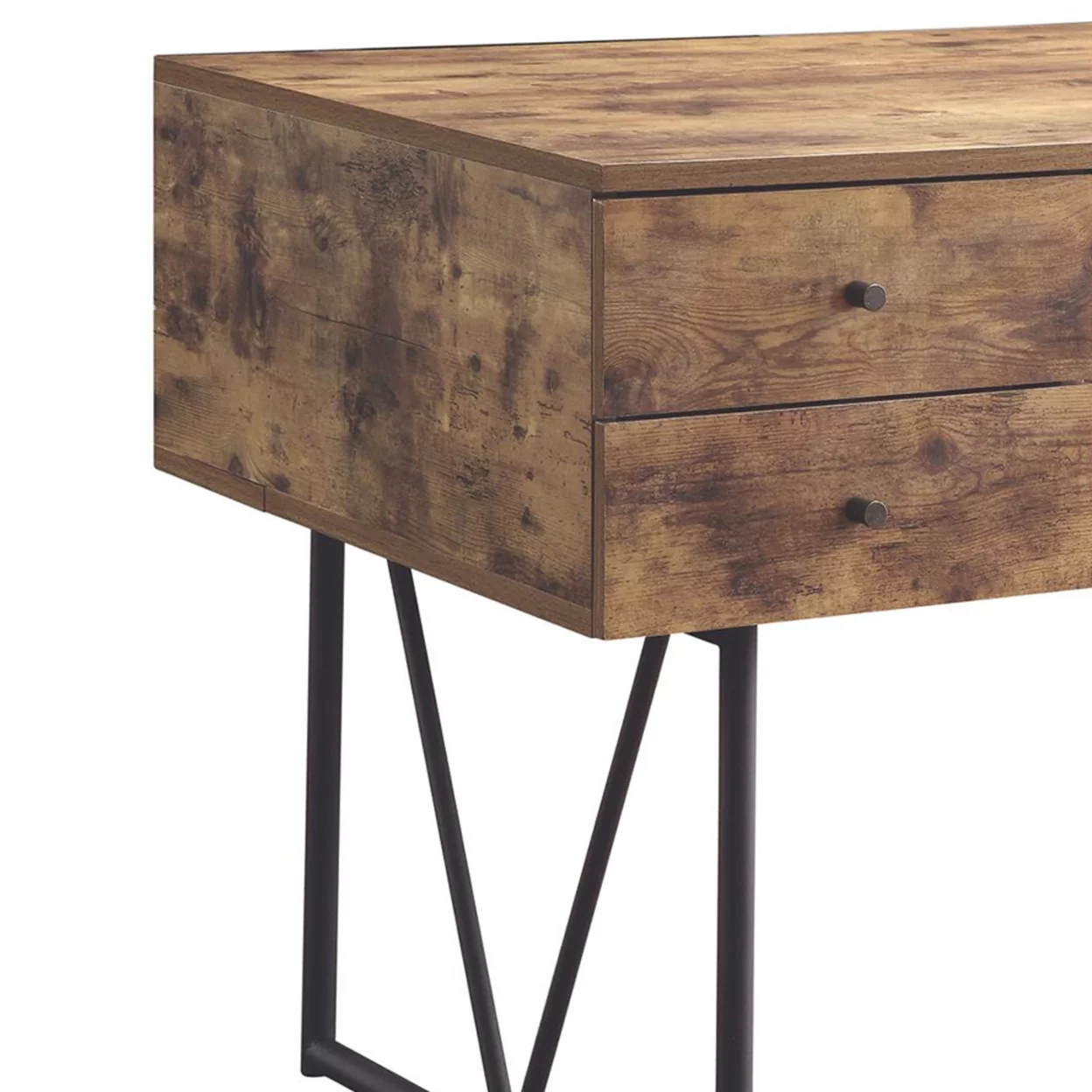 Analiese 4-drawer Writing Desk Antique Nutmeg