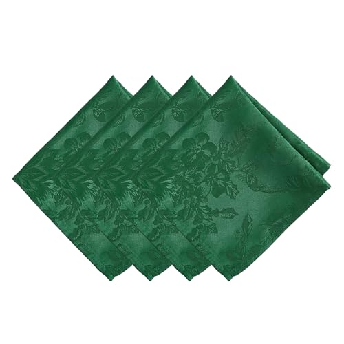 Elrene Home Fashions Poinsettia Elegance Jacquard Holiday Table Runner, 13