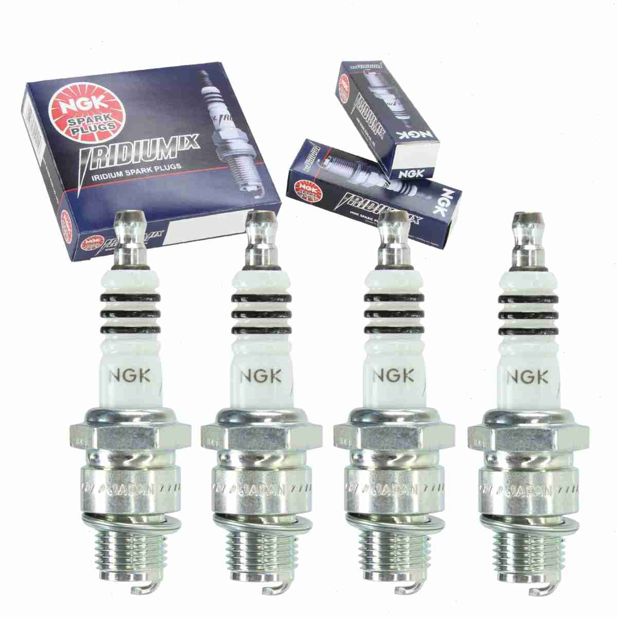 4 pc NGK 5687 Iridium IX Spark Plugs for 4050 4053 5381 678 90793-20099 CWP10N IWF27 N12W QL57 W08AS W27FN W27FS-GU W27FS-ZU W2AS Ignition Wire Secondary