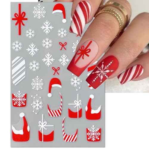 30 Sheets 8 Holiday Nail Art Stickers, Variety Pack All Season Nail Decals for All Year, Self-Adhesive Pegatinas Uñas 4th of July Halloween Fall Christmas Valentine St. Patrick's
