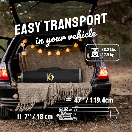 CROWN SHADES 10x10 Pop Up Canopy - Beach Tent with One Push Setup - Easy Outdoor Sun Shade for Events, Parties, Camping - Gazebo with STO-N-Go Cover Bag, Silver Coated Top, White