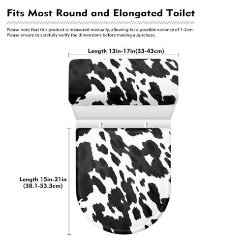 Christmas Bow Bell Toilet Tank Lid Cover and Toilet Seat Lid Cover 2 Pcs Set Toilets Covers with Elastic Cloth Fits Most Toilets Tanks & Lids