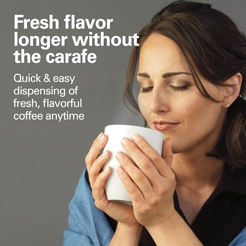 Hamilton Beach One Press Programmable Dispensing 12 Cup Coffee Maker with Internal Coffee Pot, Stays Warm and Fresh for Hours, 60 oz. Removable Reservoir, Black & Stainless Steel (47950)