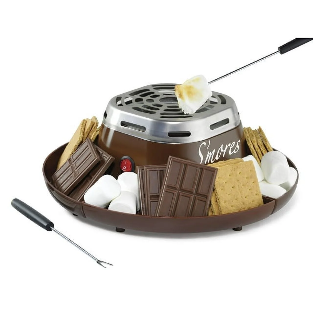 Nostalgia SMM200 Indoor Electric Stainless Steel S'mores Maker