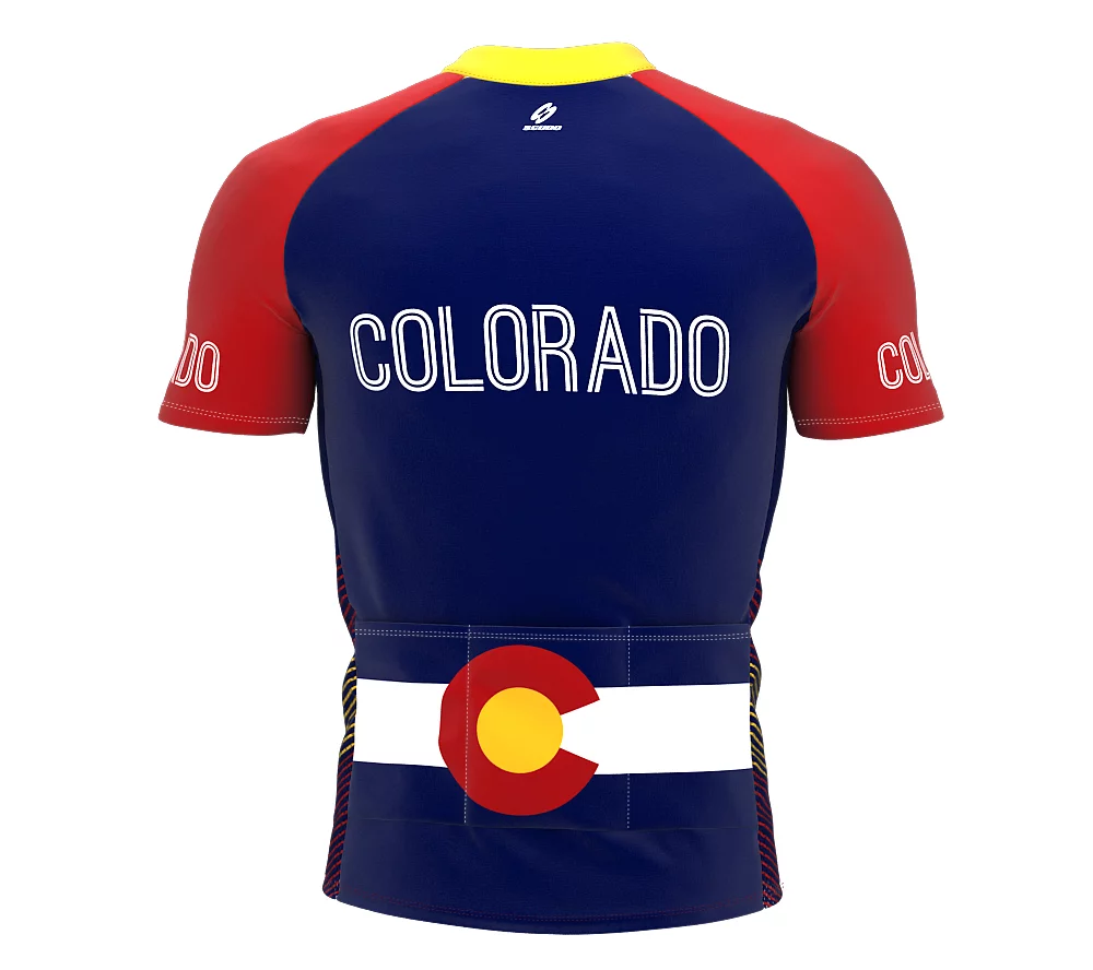 Colorado Bike Short Sleeve Cycling Jersey  for Men - Size L