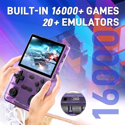 K36 Retro Handheld Video Game Console Built-in Classic 16000 Games&20 Emulators,with 64G TF Card,Portable Mini Retro Video Wireless Console Game, COTEX-A35,Dual Joystick