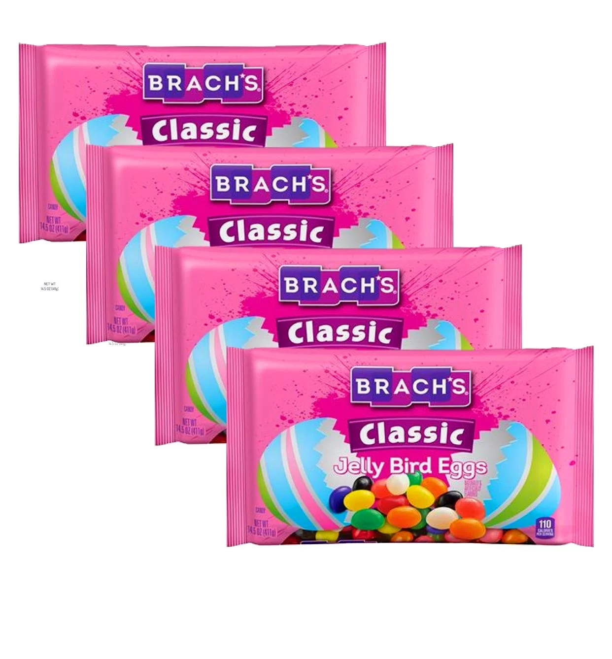 Indulge in Brachs Classic Jelly Bird Eggs - Easter Candy Extravaganza! 4 Bags, 58 Oz of Irresistible Bulk Brachs Classic Jelly Beans Await!