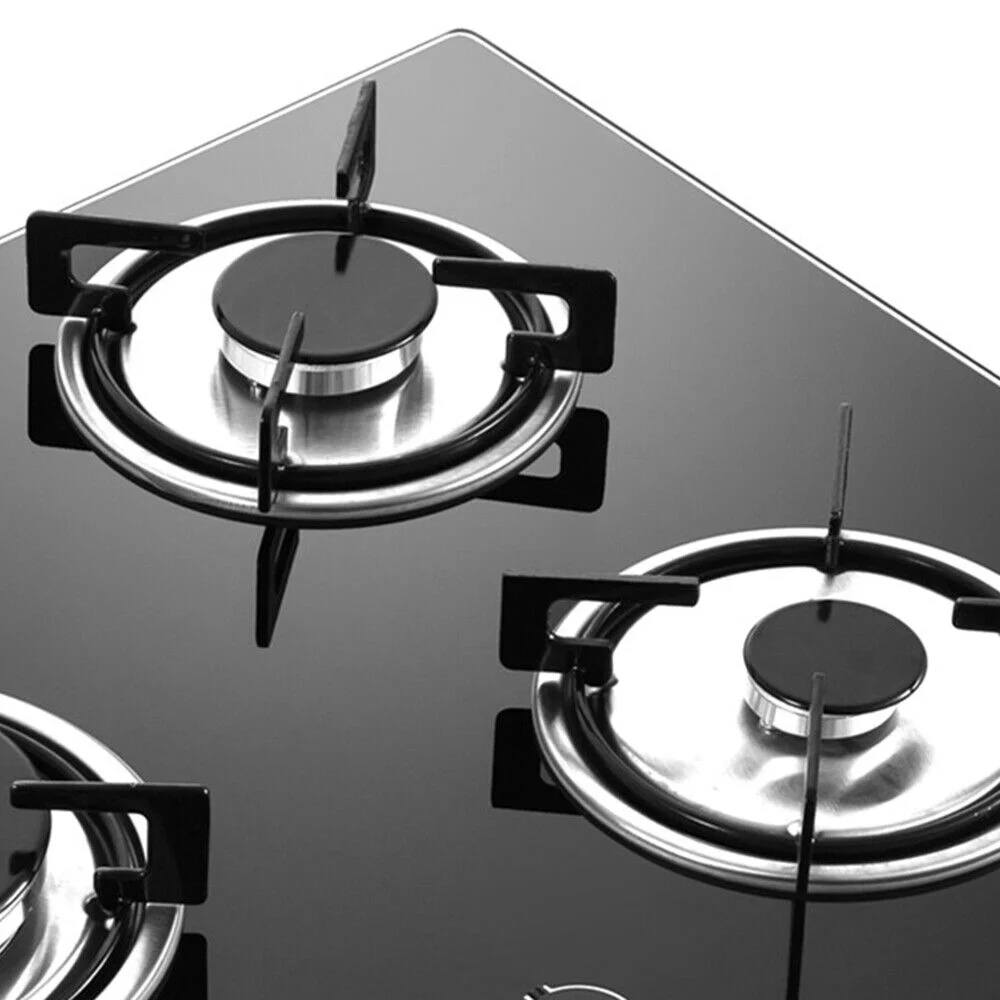 Miumaeov 4 Burner Gas Cooktops Built-In Cook Stove Kitchen LPG/NG Gas Hob with Adapter Electronic Ignition 23