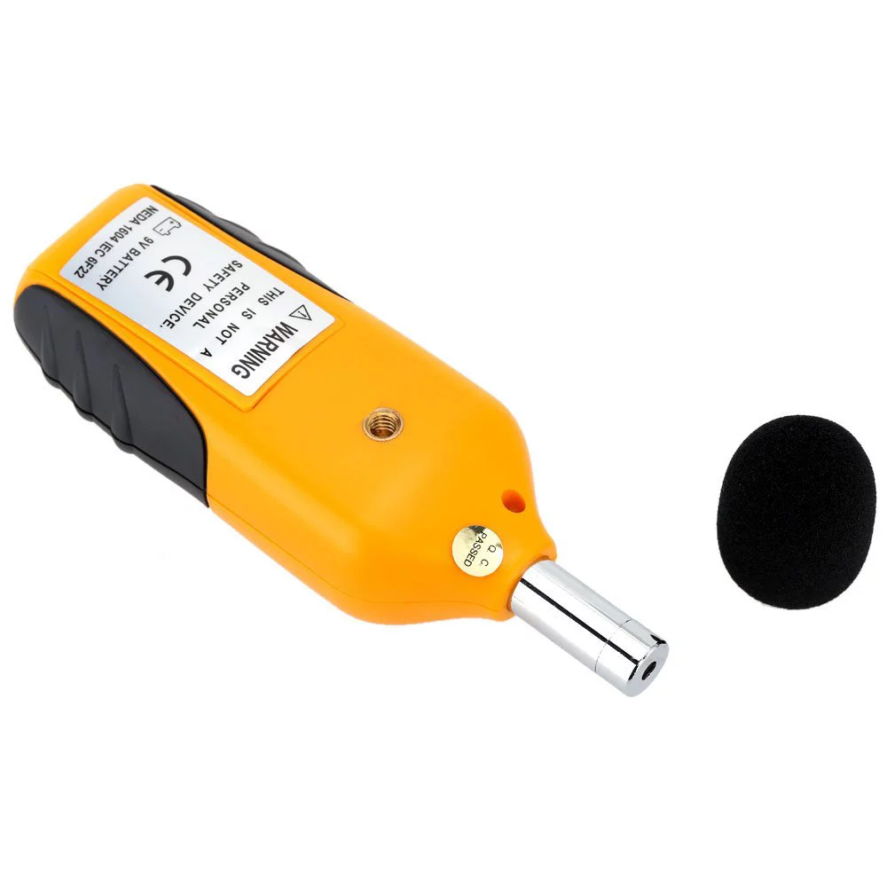 Mengshen Decibel Meter, Digital Sound Level Meter Handheld Audio Noise Meter Tester with LCD Display Measuring 30-130dB (Battery Included)