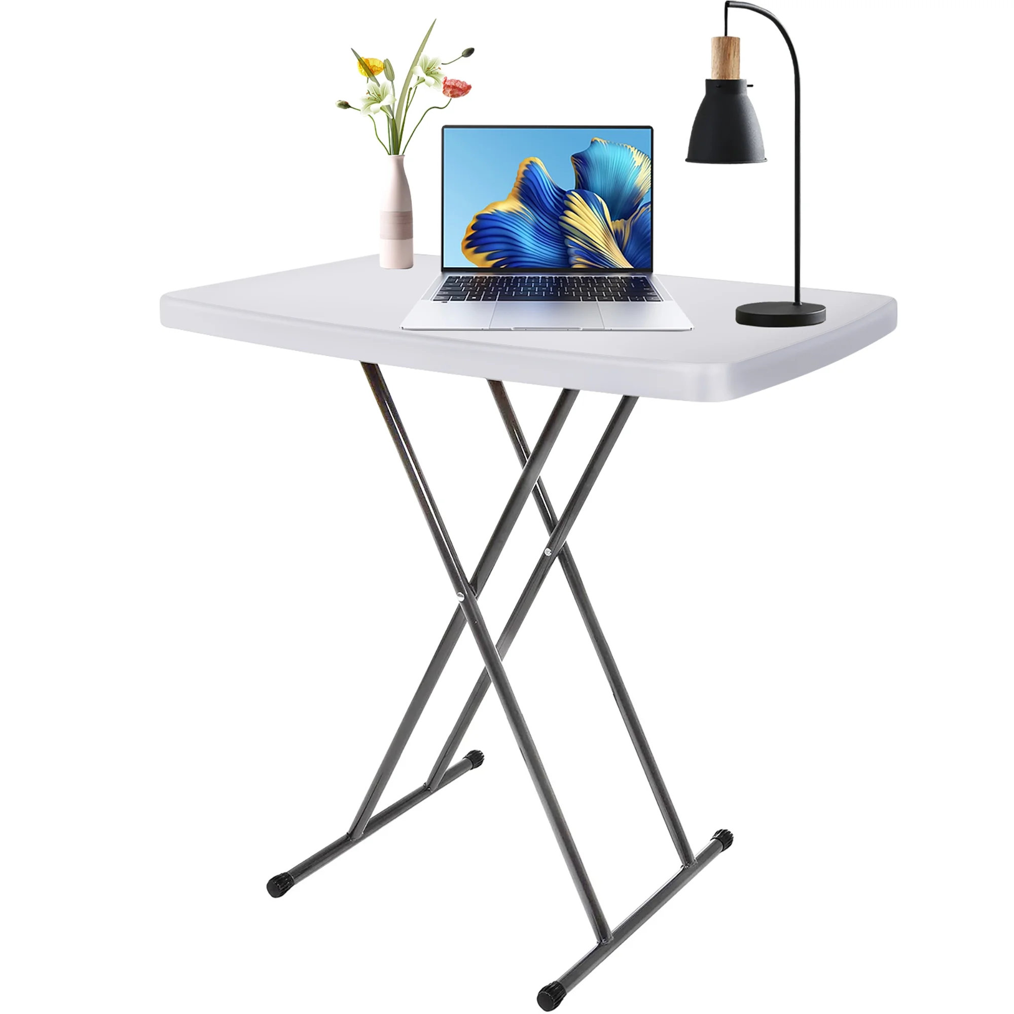 AEDILYS Adjustable Folding Table White, 17.5