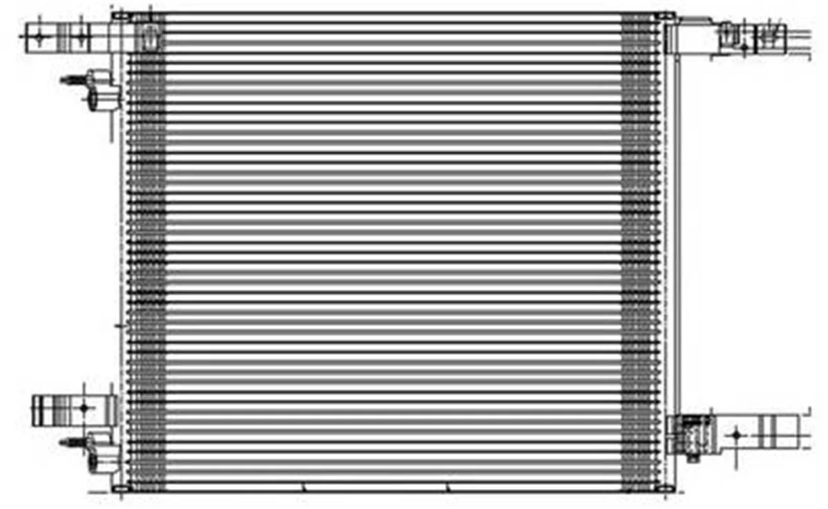 New AC Condenser Fits 2010-2014 CadillAC Srx Pfc 22872052 22973655 Gm3030294 4055 22872052 22973655 Gm3030294