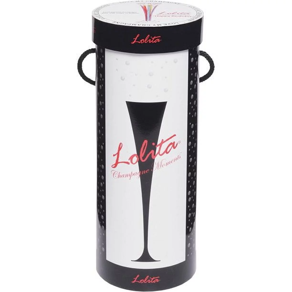 Lolita Hand Painted Champagne Flute Glass, Thank You