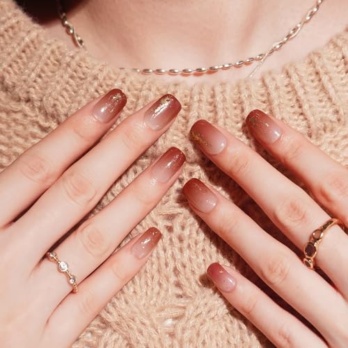 DANNI & TONI Semi Cured Gel Nail Strips Christmas Santa Claus Snowflakes Cat Eye Gel Nail Wraps 28 Stickers | Mistletoe Meow