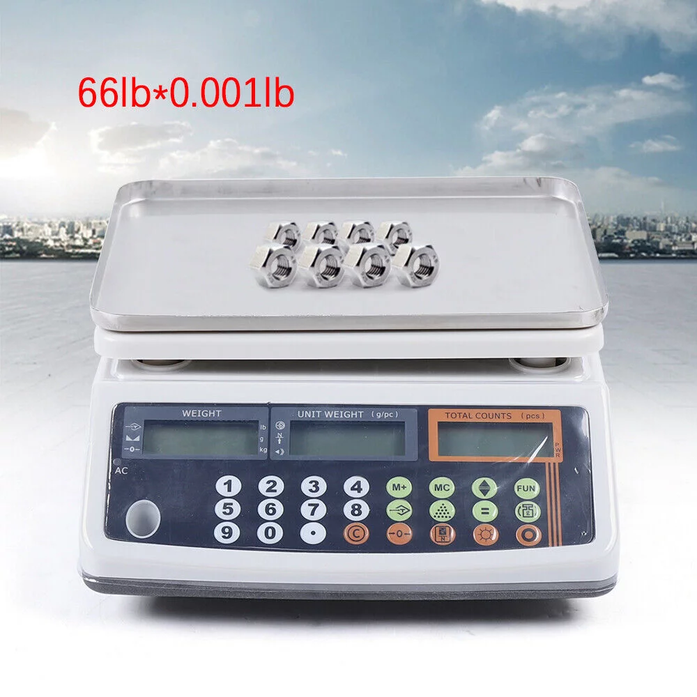 110V Digital Parts Coin Precise Counting Scale Weight Scale with LCD Display Retail