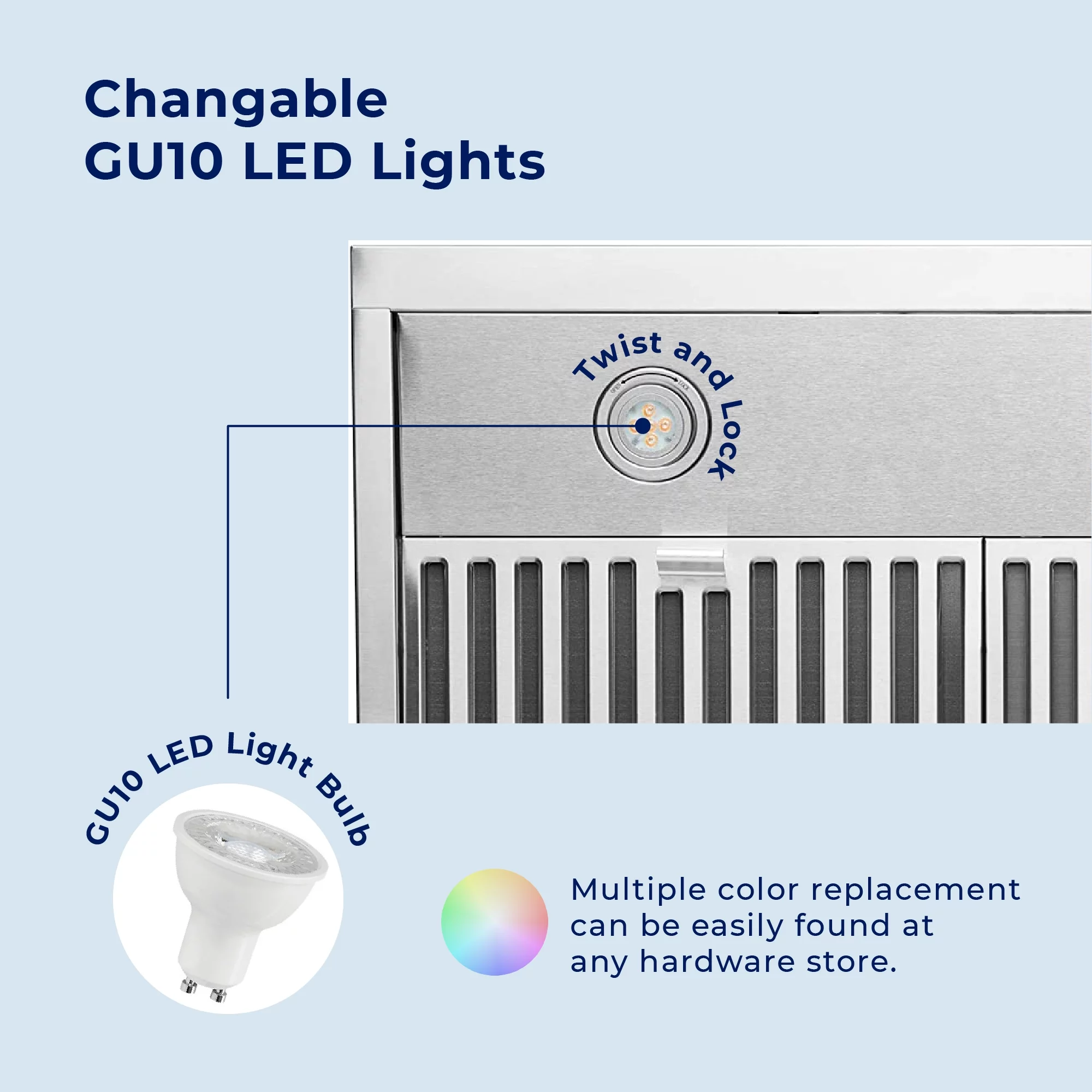 Hauslane UC-PS18BLK-30 30 in. Under Cabinet Range Hood, Matte Black