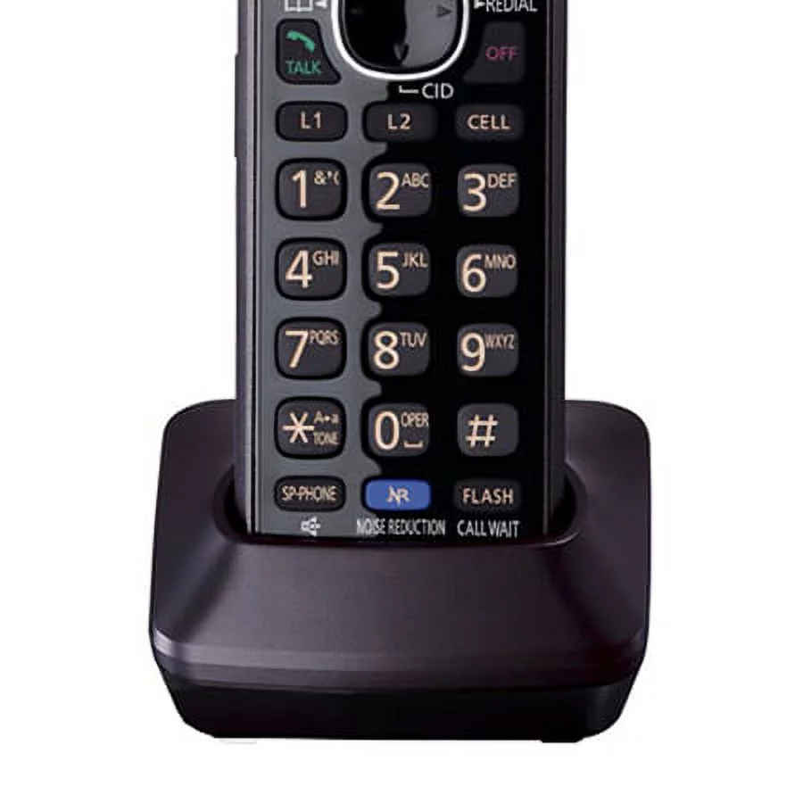 Restored Panasonic KXTG9542B DECT 6.0 Plus 2 Line 2 Handset Expandable Corded And Cordless Phones (Refurbished)