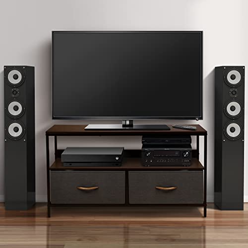 Sorbus TV Stand Dresser with 2 Drawers - Television Riser Chest with Storage - Bedroom, Living Room, Closet, & Dorm Furniture
