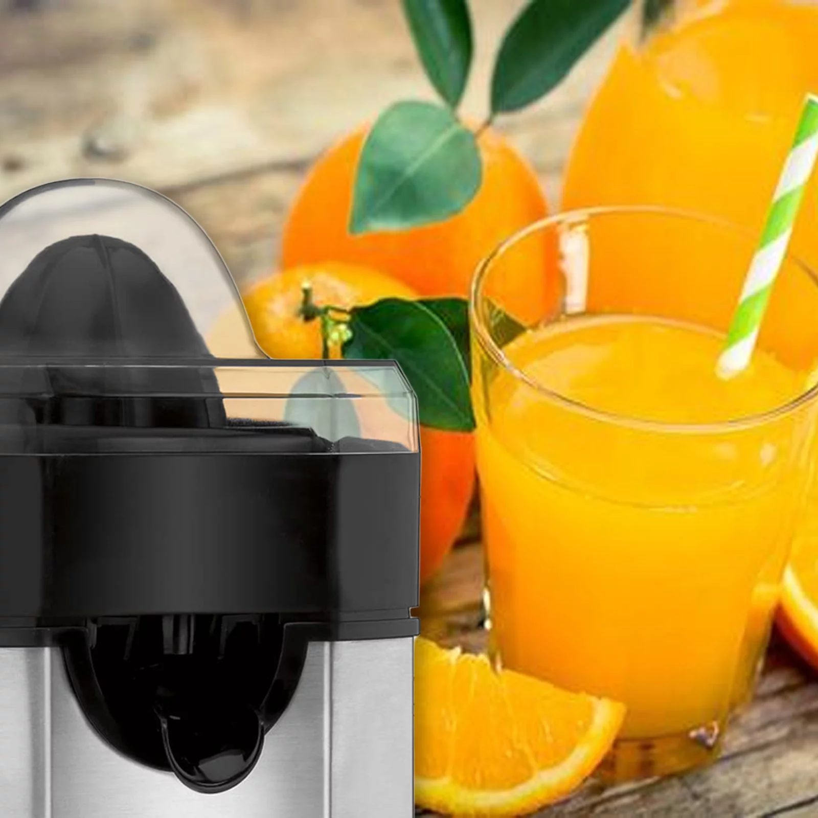 Citrus Juicer Machines for Oranges Lemons - with 3 Speed Modes (Black)
