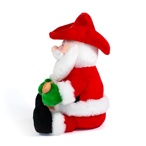 Cuddle Barn - Cowboy Kringle | Animated Musical Singing Christmas Western Santa Soft Plush Toy, 12 inches