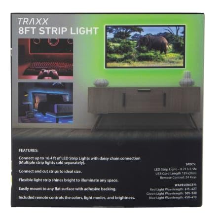 8ft Multicolor LED Light Strip with Remote