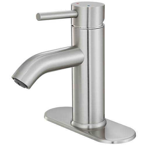 VOTON Vessel Sink Faucet Chrome Modern Tall Bathroom Faucets Single Handle One Hole Rv Vanity Lavatory Bathroom Sink Faucet