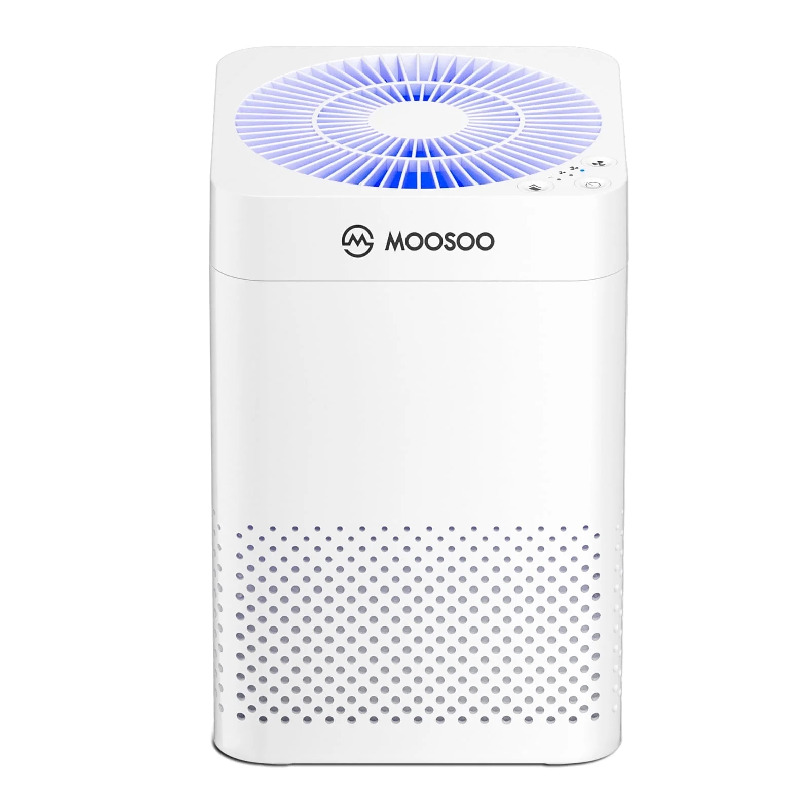MOOSOO Air Purifiers 3 Speed Quiet Air Cleaner with HEPA Filter Eliminates Dust, Odor, Smoke, Pet Dander - for Allergies, Bedroom, Office