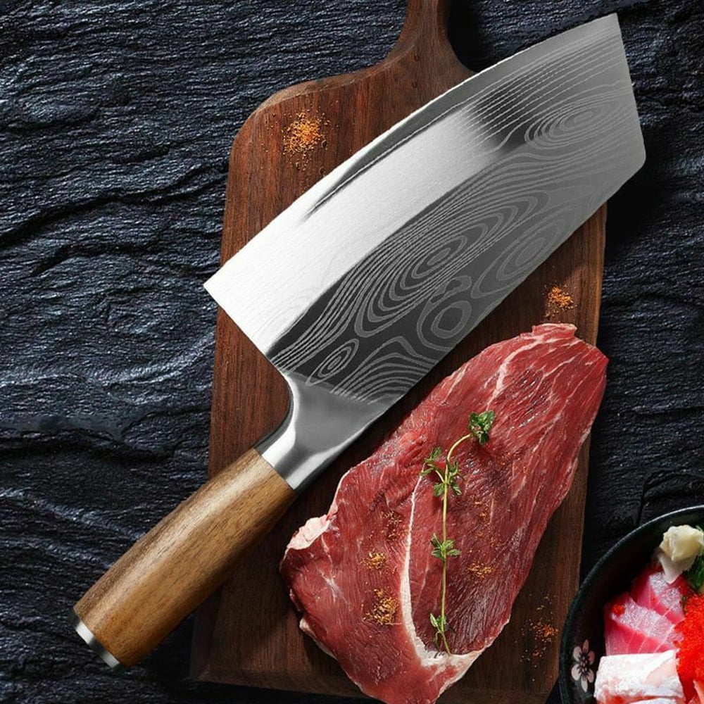 MDHAND Multi Purpose Kitchen Butcher Knife 8 Inch, Stainless Steel Cleaver Knife for Meat Cutting, Kitchen Knife for Home, Kitchen and Restaurants, Kitchen Gift