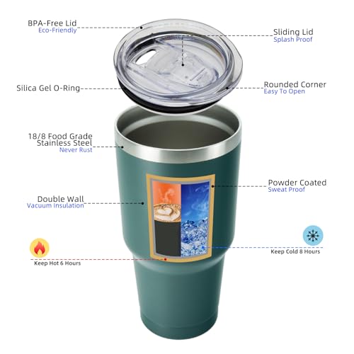 BJPKPK Insulated Tumbler 20 oz Stainless Steel Coffee Travel Thermal Cup With lids And Straws,Light Pink