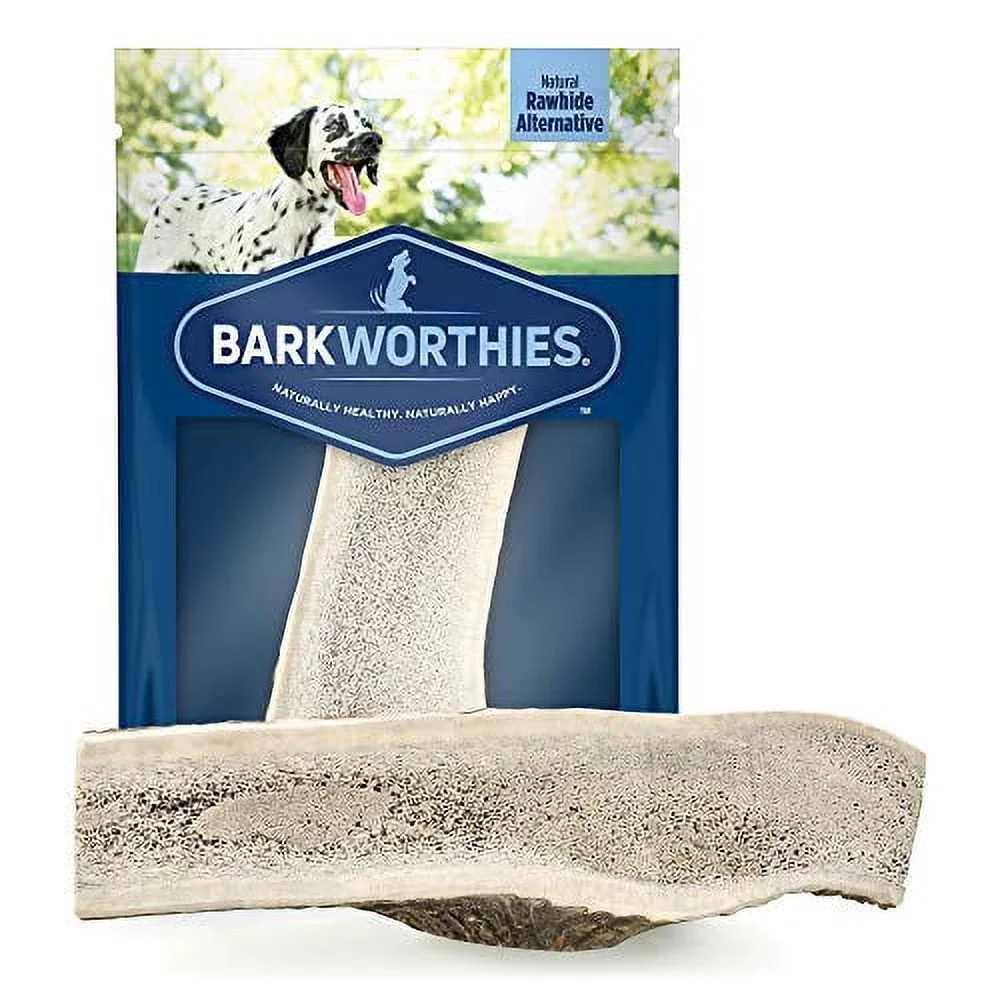Barkworthies Hand Selected, Naturally Shed Split & Whole Elk Antlers - Premium Long Lasting, Odor Free Dog Chews for All Dog Sizes and Breeds - No Chemical Treatments, No Added Preservatives