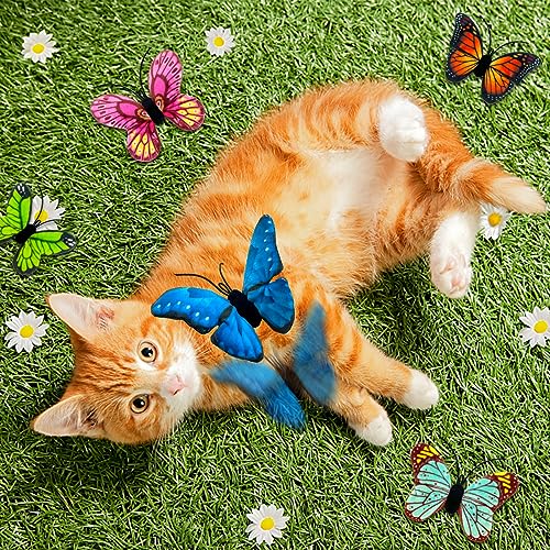 Cat Christmas Stocking, 10 Pack Christmas Cat Toys for Indoor Cats, Includes Catnip Toys, Balls and Feather Toys, Great Value