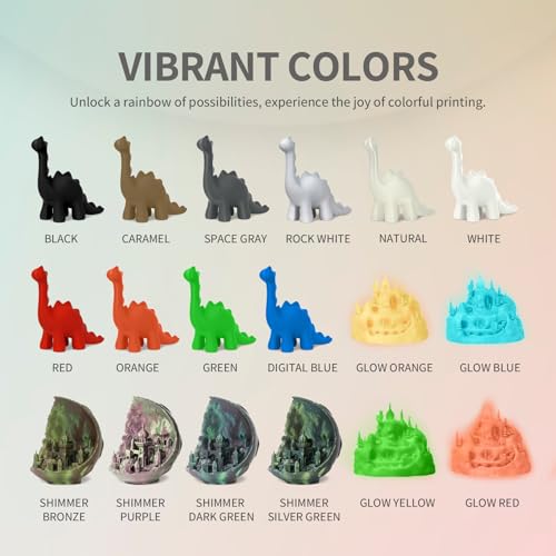 OVERTURE PLA Filament 1.75mm PLA 3D Printer Filament, 2kg Cardboard Spool (4.4lbs), Dimensional Accuracy +/- 0.02mm, Fit Most FDM Printer (Black 2-Pack)