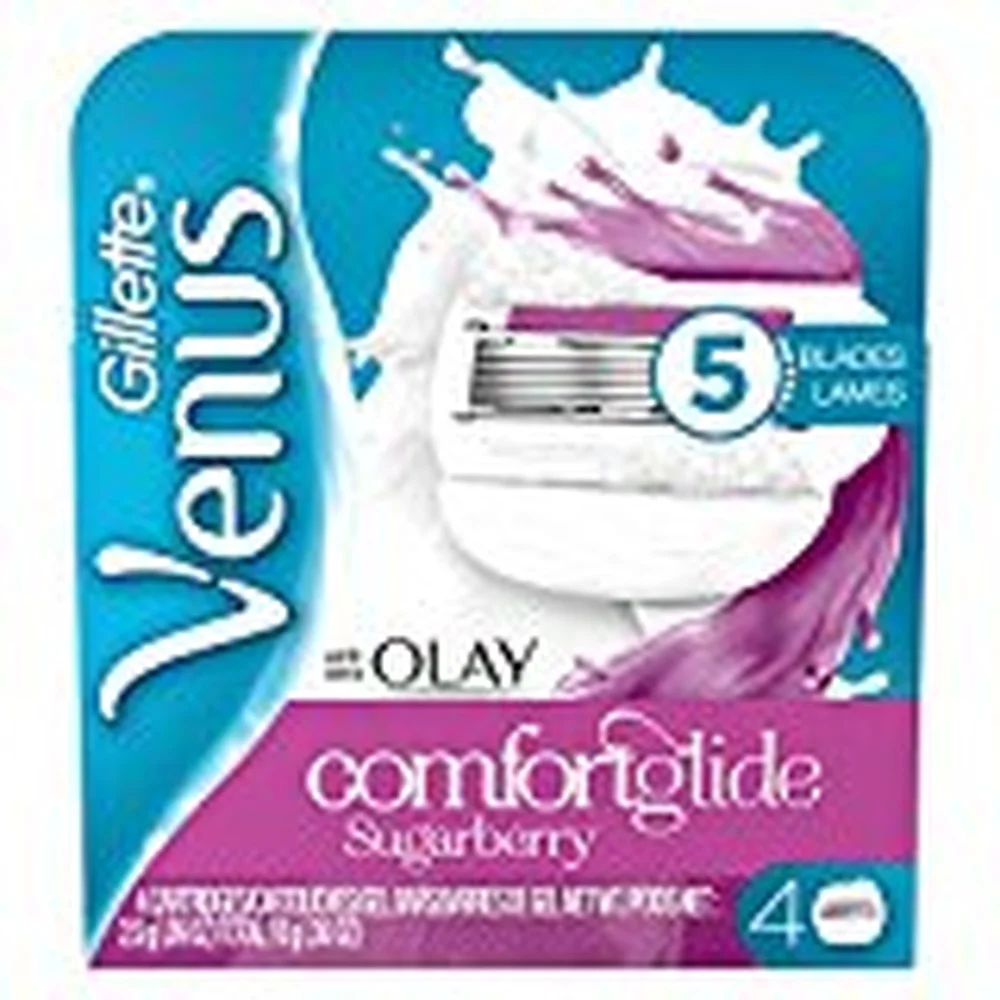 Venus ComfortGlide Olay Sugarberry Women's Razor Blades (Pack of 8)