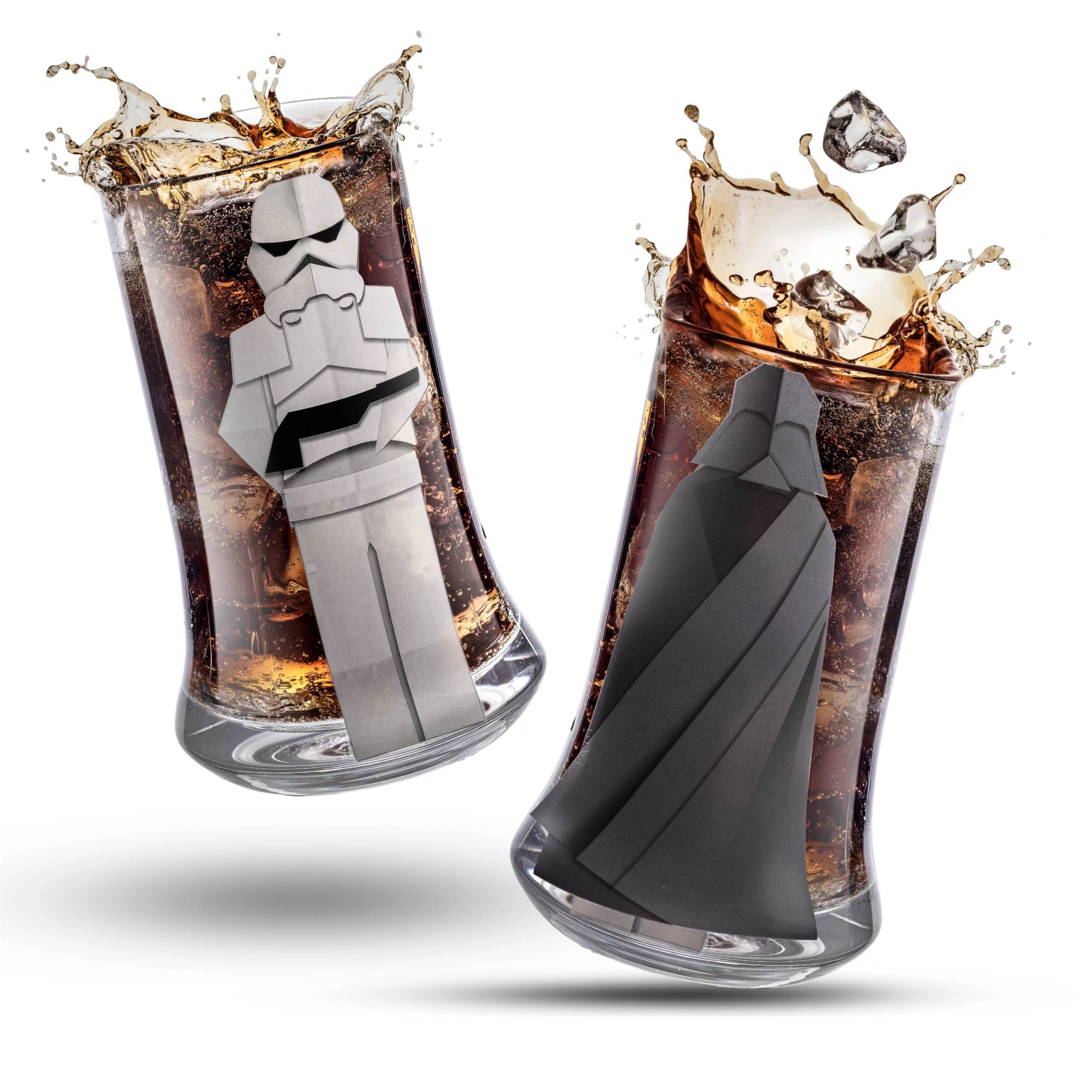 Star Wars Beware Of the Dark Side Tall Drinking Glass - Set of 2