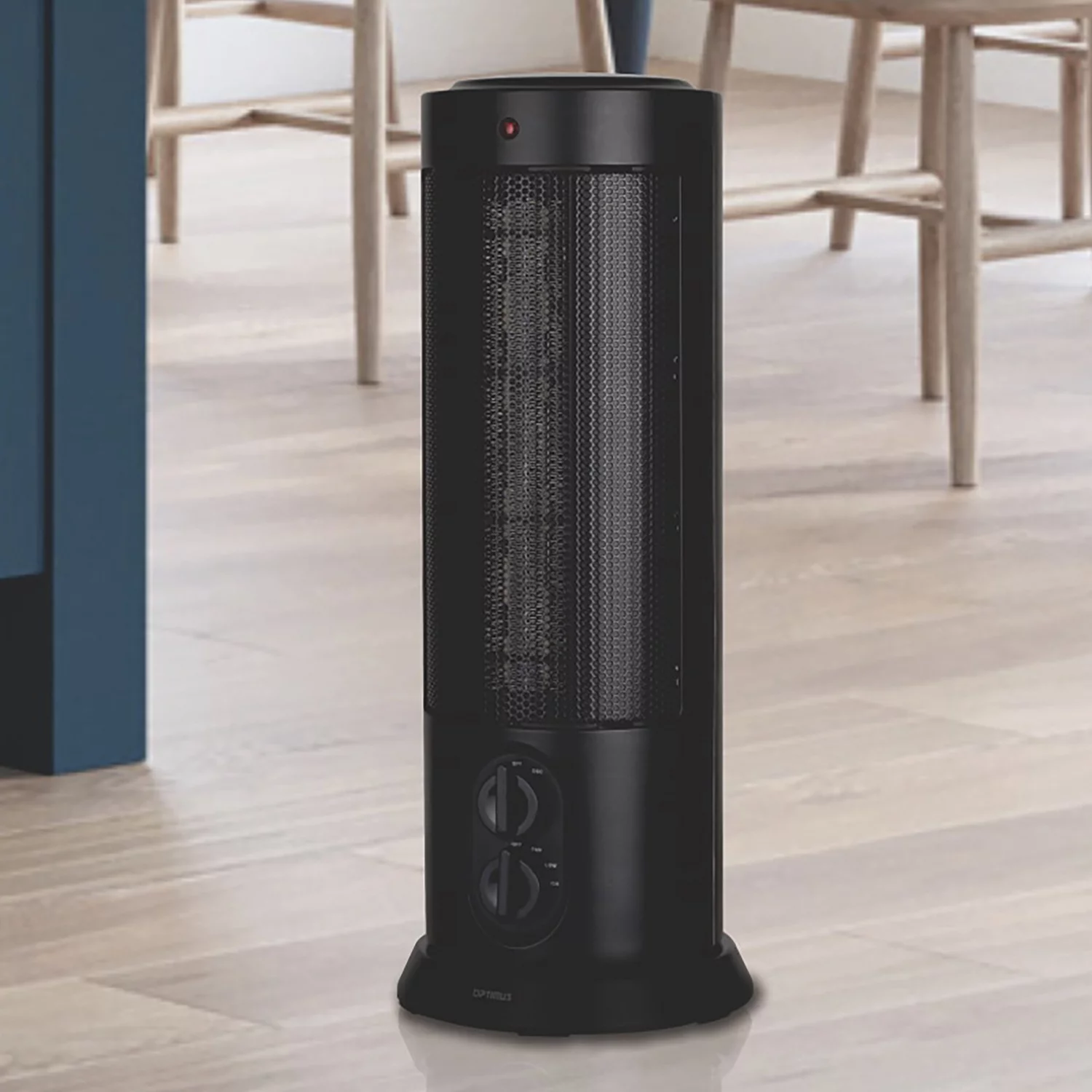 Optimus 18 in. Oscillating Tower Heater w/ Thermostat