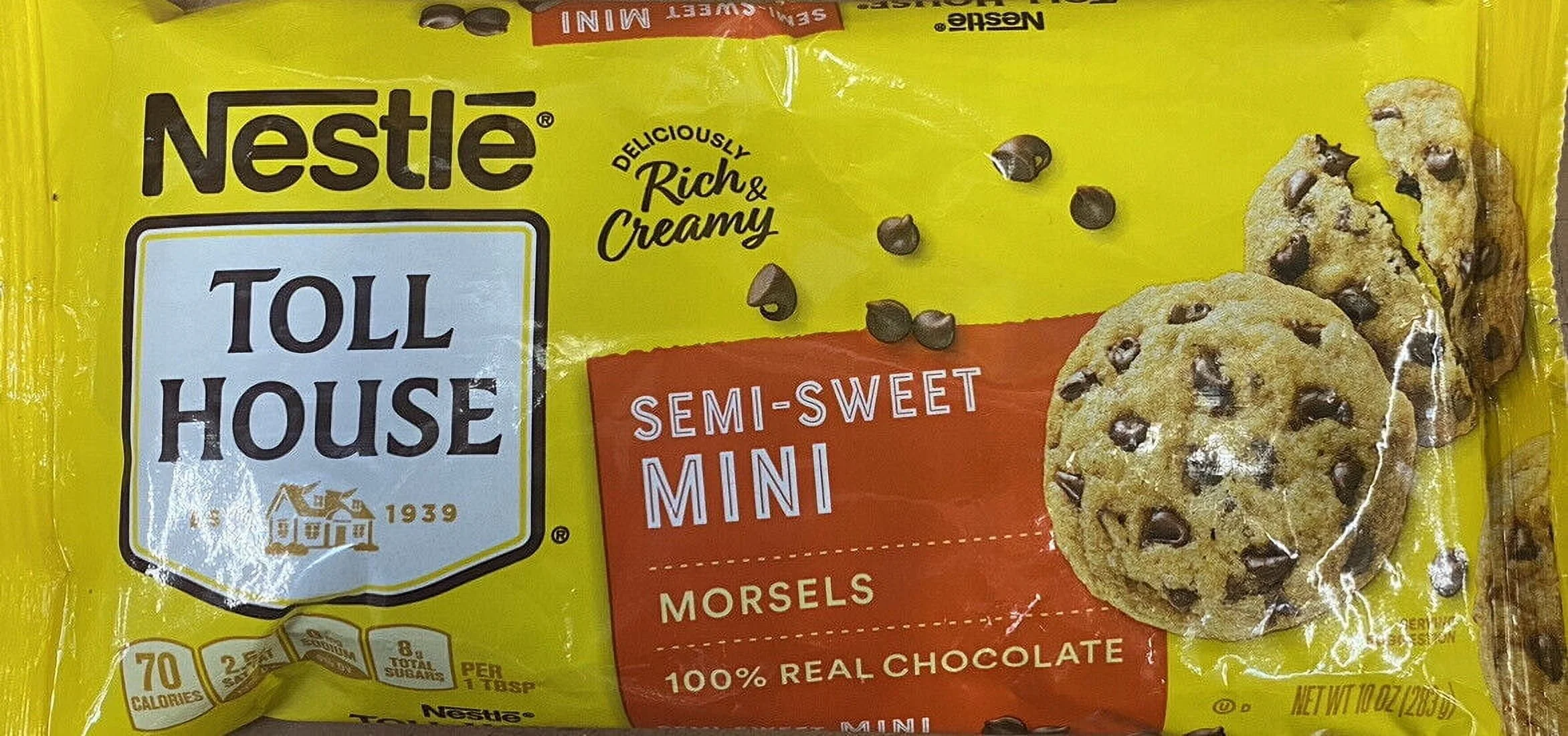 2x Nestle Toll House Semi Sweet MINI Morsels Baking Chocolate Chips 10 oz 2 PACK