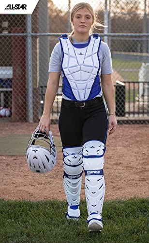 All-Star Catcher’s Gear Kit – Includes Helmet, Chest Protector & Leg Guards – Lightweight, Durable Baseball Protective Set, Meets NOCSAE