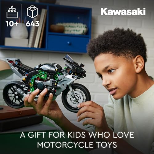 LEGO Technic Kawasaki Ninja H2R Motorcycle Toy - Building Toys for Kids, Boys & Girls, Ages 10+ - Kickstand for Display - Model Kit Birthday Gift - 42170
